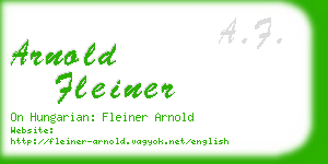 arnold fleiner business card